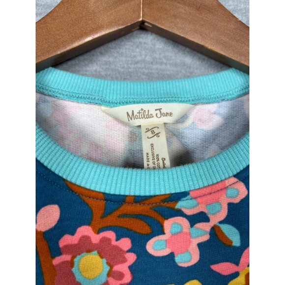 Matilda Jane Girls Top Sz 8 Wonderment Flower Forest Floral Long Sleeve - Picture 2 of 5